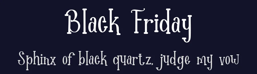 Black Friday by Amarlettering - Takiy — Decorative Font — thumbnail 2