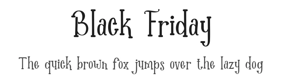 Black Friday by Amarlettering - Takiy โ Decorative Font