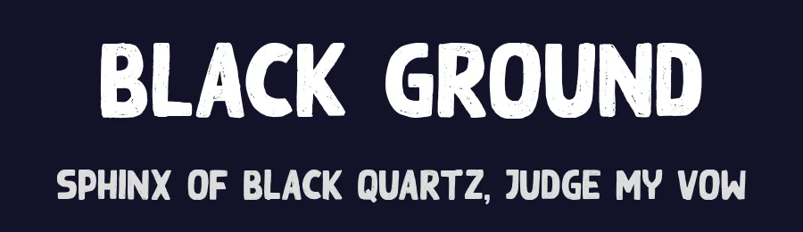 Black Ground by Garisman Studio — Decorative Font — thumbnail 2