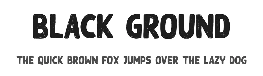 Black Ground by Garisman Studio — Decorative Font
