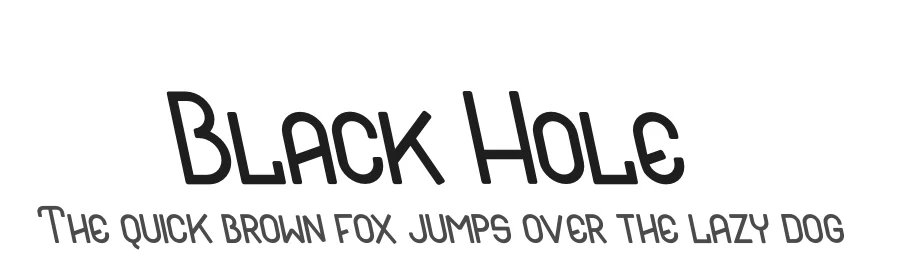 Black Hole by Display Studio β Sans Serif Font