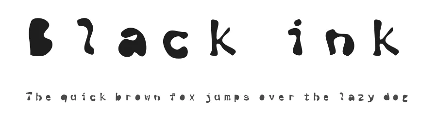 Black ink