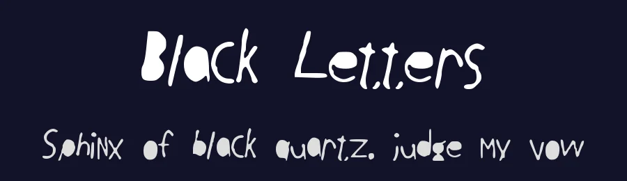 Black Letters by Andjela Biebs — Script Handwritten Font — thumbnail 2