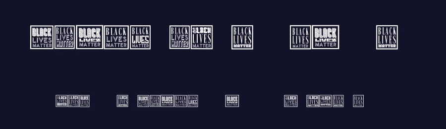 Black Lives Matter by Vladimir Nikolic — Dingbats Font — thumbnail 2