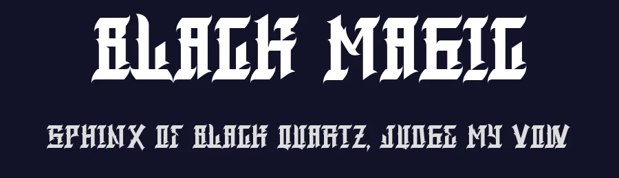 Black Magic by Aspek hndz — Blackletter Font — thumbnail 2