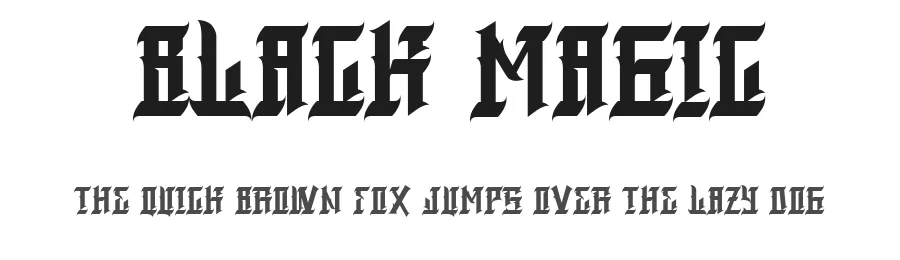 Black Magic by Aspek hndz — Blackletter Font