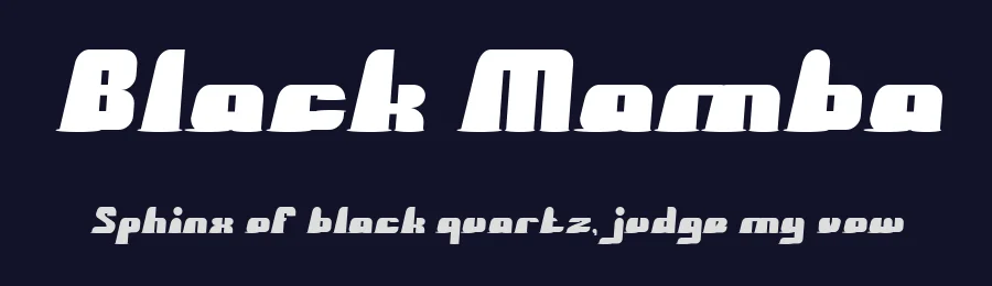 Black Mamba by weknow — Decorative Font — thumbnail 2