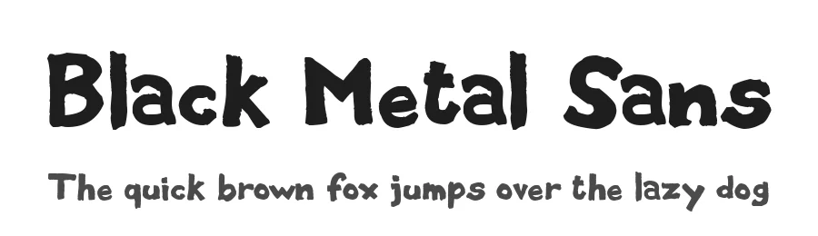 Black Metal Sans