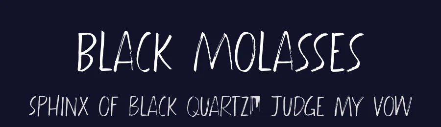 Black Molasses by Hanoded — Script Handwritten Font — thumbnail 2