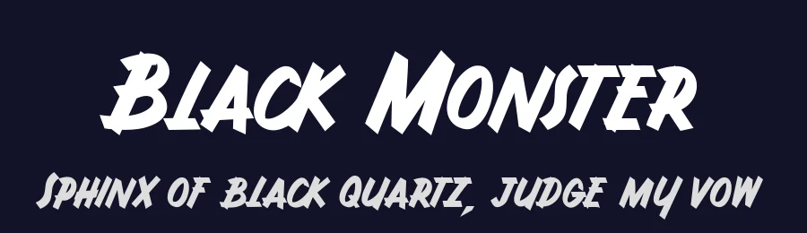 Black Monster by Creativework69 Studio — Decorative Font — thumbnail 2