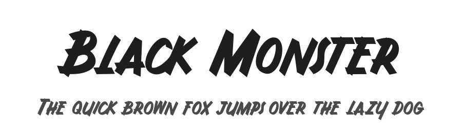 Black Monster by Creativework69 Studio — Decorative Font