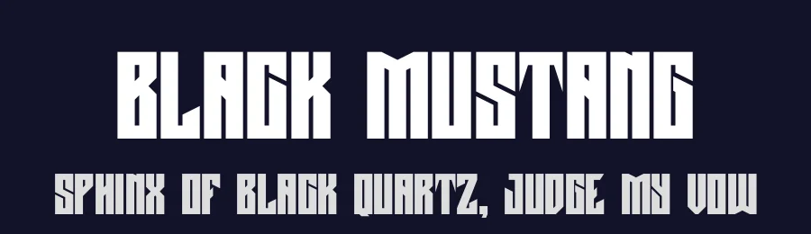 Black Mustang by Linecreative — Blackletter Font — thumbnail 2