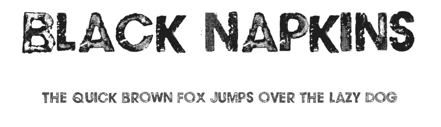 Black Napkins by Billy Argel Fonts ยฎ โ Decorative Font