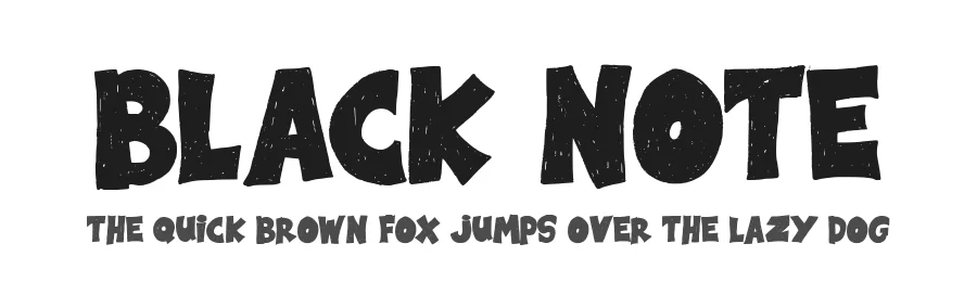 Black Note by Letterara — Decorative Font