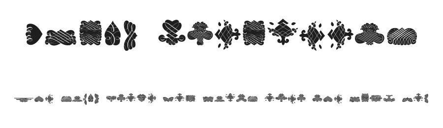 Black Ornaments by Intellecta Design — Dingbats Font
