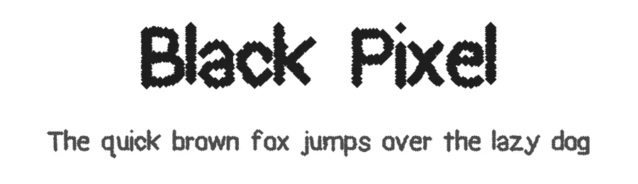 Black Pixel by Geronimo Font Studios — Decorative Font