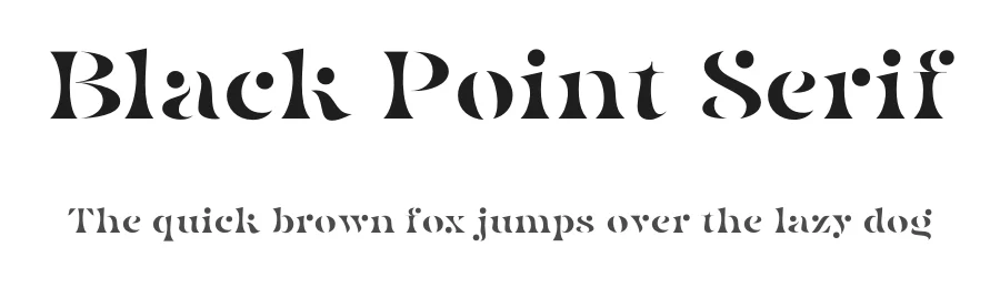 Black Point Serif