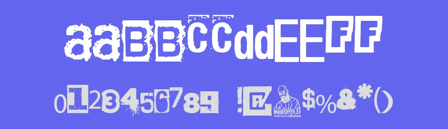 Black Rat Punk Band by Woodcutter — Decorative Font — thumbnail 3