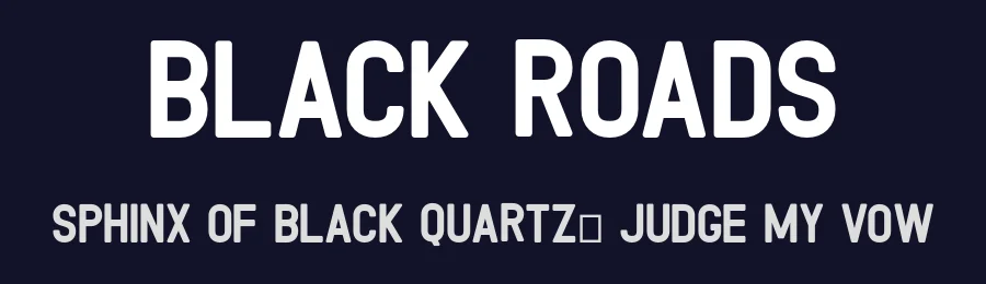 Black Roads by Sibelumpagi — Sans Serif Font — thumbnail 2