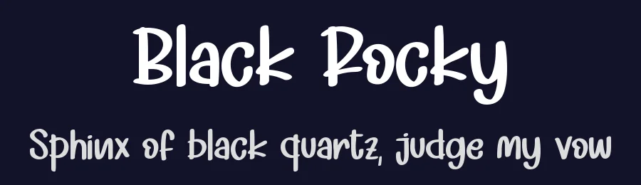 Black Rocky by Letterafa Studio — Script Handwritten Font — thumbnail 2