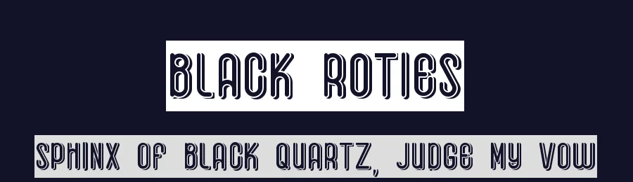 Black Roties by Kotak Kuning Studio — Decorative Font — thumbnail 2