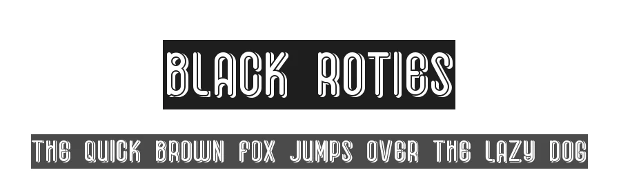 Black Roties by Kotak Kuning Studio — Decorative Font