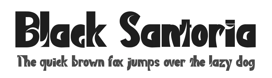 Black Santoria by Yoga Letter — Decorative Font