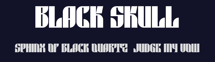 Black Skull by Théo d'Aigremont — Decorative Font — thumbnail 2