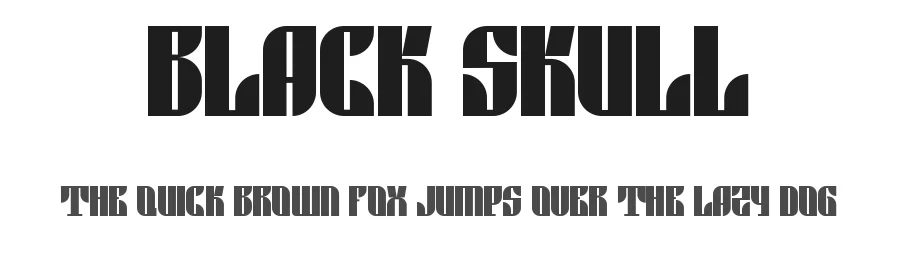 Black Skull by Théo d'Aigremont — Decorative Font