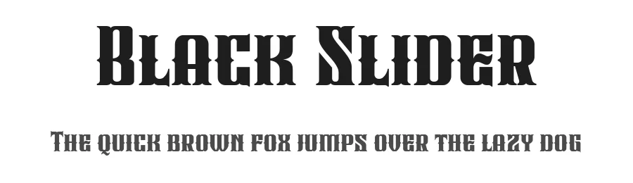 Black Slider