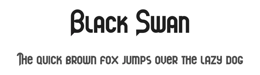 Black Swan by Irfan Hidayat — Decorative Font