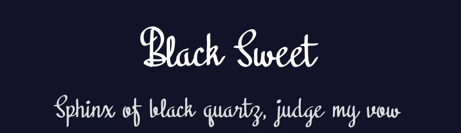 Black Sweet by Faldy Kudo — Script Handwritten Font — thumbnail 2