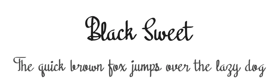 Black Sweet by Faldy Kudo — Script Handwritten Font