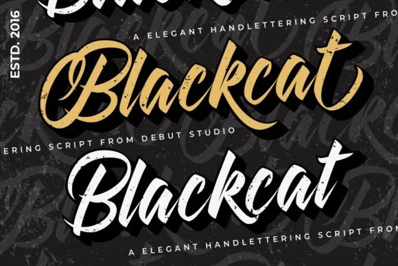 Blackcat Font by Debut Studio — Script Handwritten Font