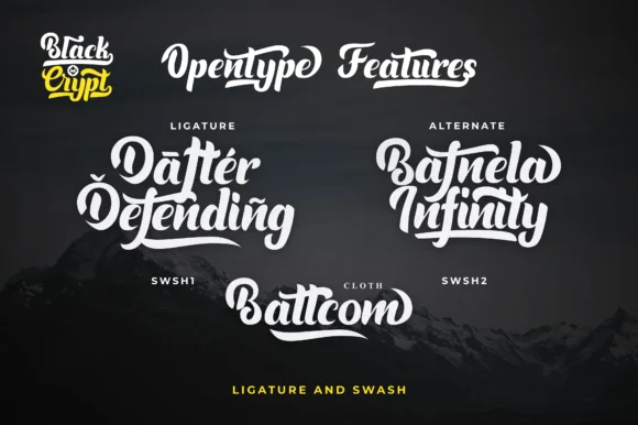 Blackcrypt Font by Saiful Maliki — Script Handwritten Font — thumbnail 3