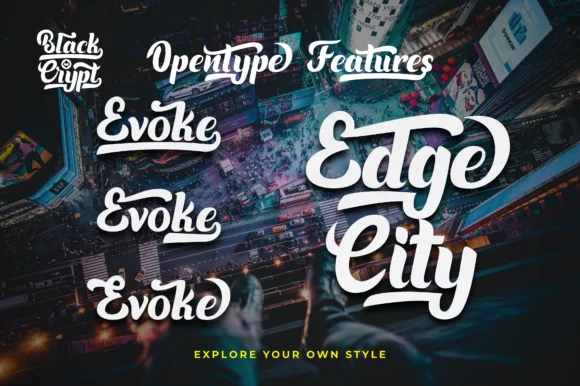 Blackcrypt Font by Saiful Maliki — Script Handwritten Font — thumbnail 4