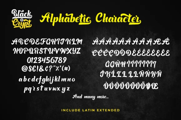Blackcrypt Font by Saiful Maliki — Script Handwritten Font — thumbnail 7