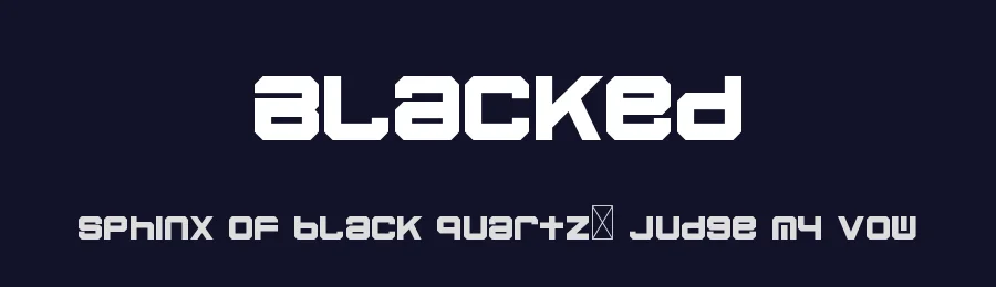 Blacked by Edric Studio — Display Font — thumbnail 2