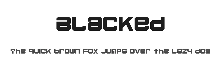 Blacked by Edric Studio — Display Font