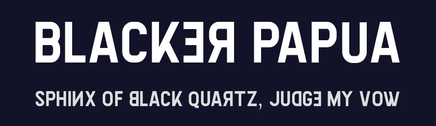 Blacker Papua by mlkwsn — Sans Serif Font — thumbnail 2