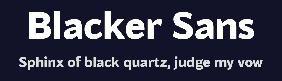 Blacker Sans by Zetafonts — Sans Serif Font — thumbnail 2