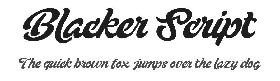 Blacker Script