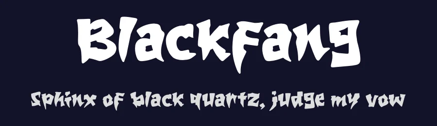 Blackfang by Khurasan — Decorative Font — thumbnail 2