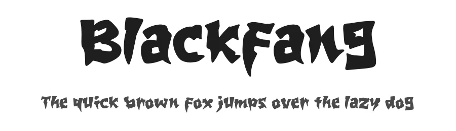 Blackfang by Khurasan — Decorative Font