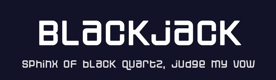 Blackjack by Fontalicious — Display Font — thumbnail 2