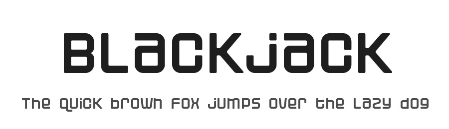 Blackjack by Fontalicious β Display Font