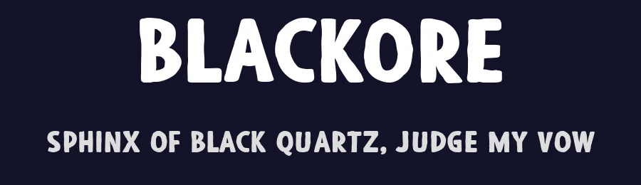 Blackore by Graphite — Decorative Font — thumbnail 2