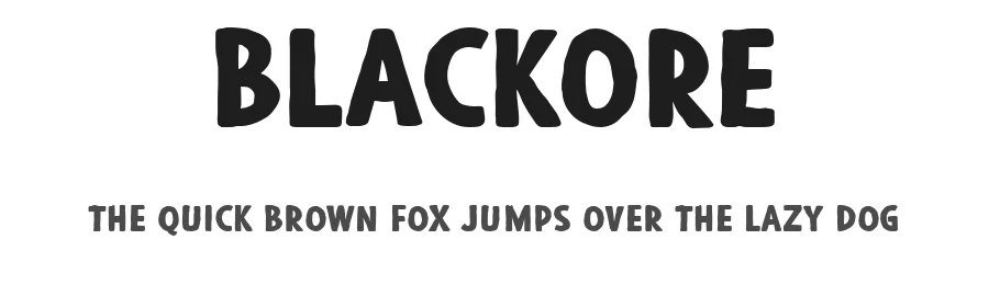Blackore by Graphite β Decorative Font