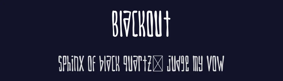 Blackout by Esa Nugroho — Decorative Font — thumbnail 2