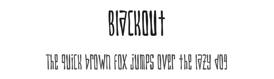 Blackout by Esa Nugroho — Decorative Font